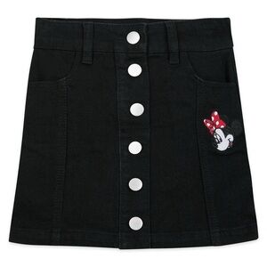 Disney black denim skirt